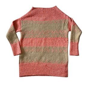 Anthropologie Pilcro Rugby Tunic Sweater Pullover Orange‎ Tan Sz Small